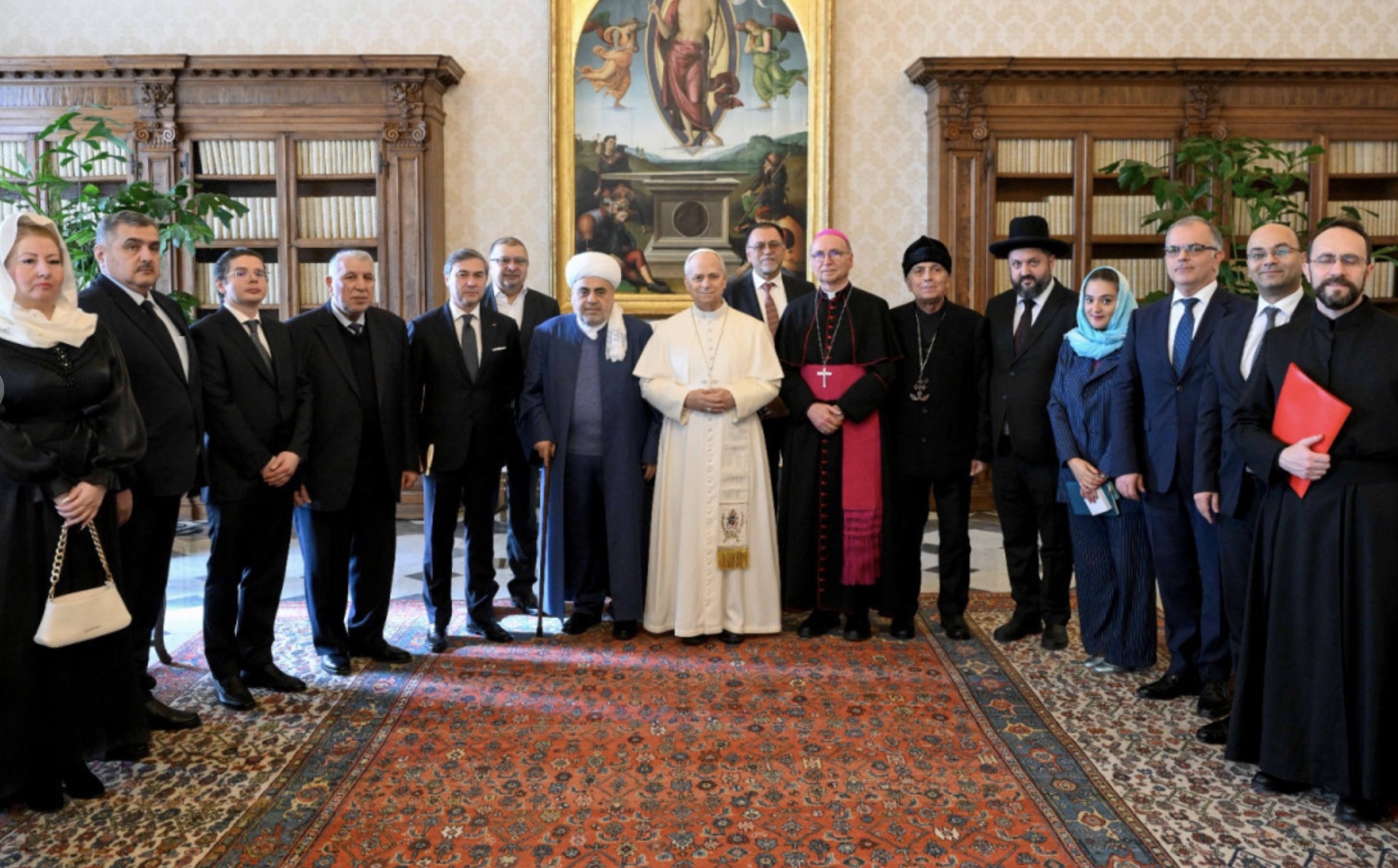 Azerbaïdjan : religion, œcuménisme et dialogue inter-religieux sous haute surveillance 5 lLe pape recoit les responsables religieux dAzerbaidjan
