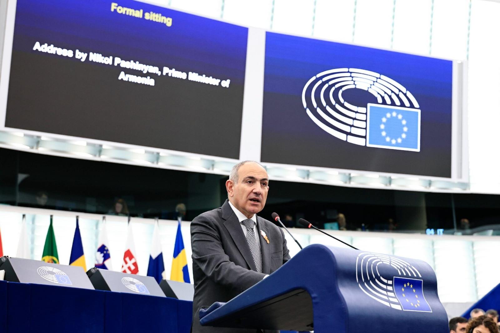 Discours historique au Parlement européen : Pachinian évoque la paix avec l'Azerbaïdjan, de nouvelles voies de transit et l'adhésion à l'UE 3 ԵԽ Փաշ 6