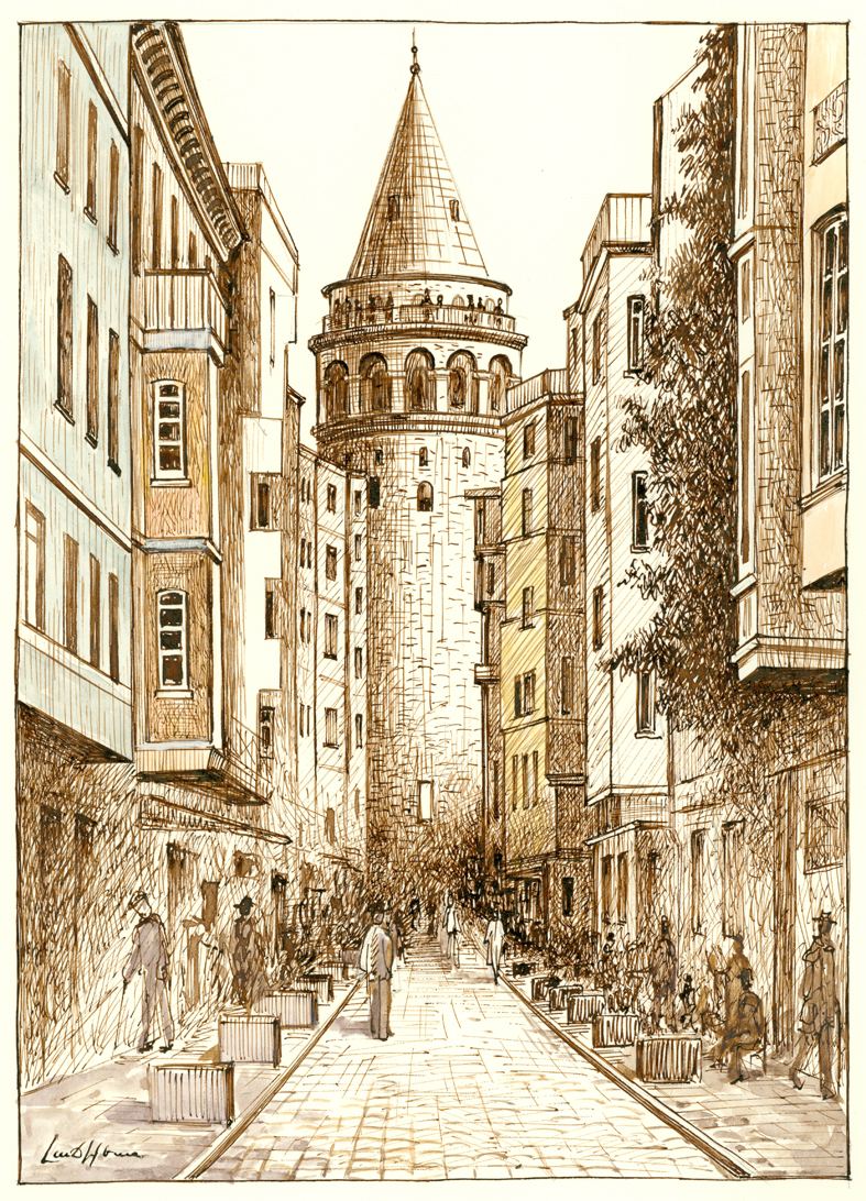 Galata Tower by Levon Lachkyan