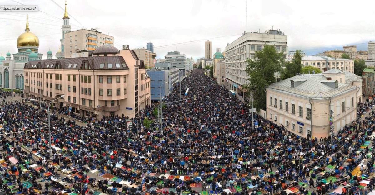 Prières de rue à Moscou