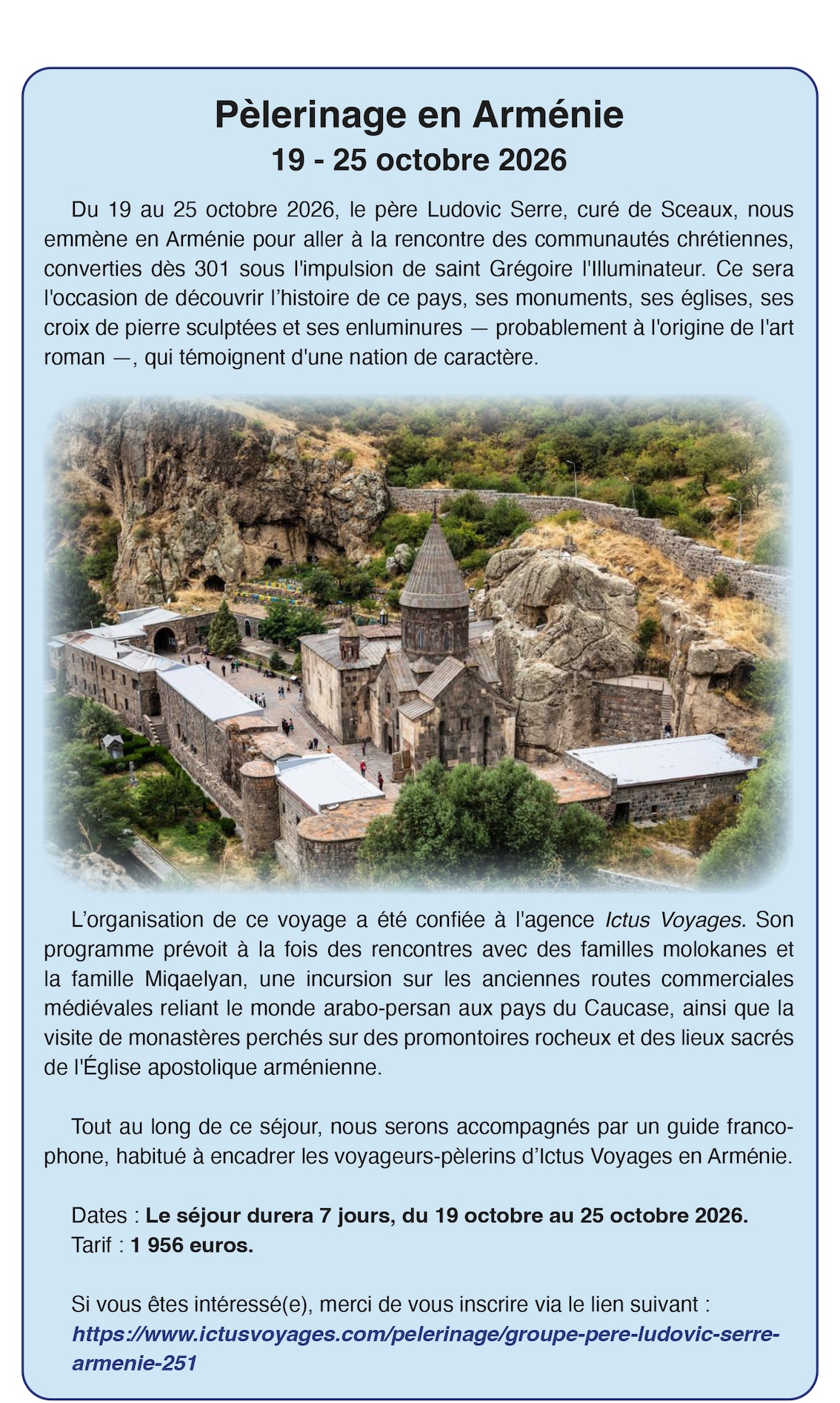PÈLERINAGE CYRIL